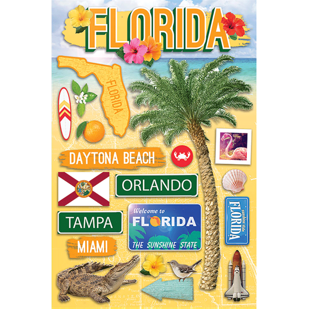 Florida Dimensional Stickers