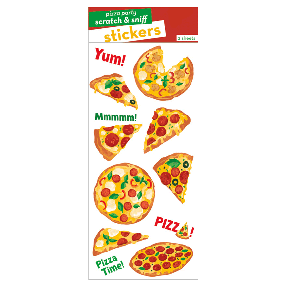 Pizza Party Scratch & Sniff Stickers
