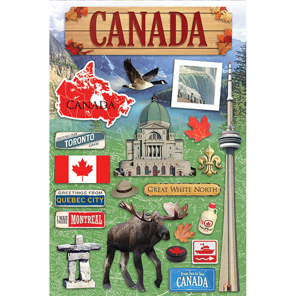 Canada Dimensional Stickers