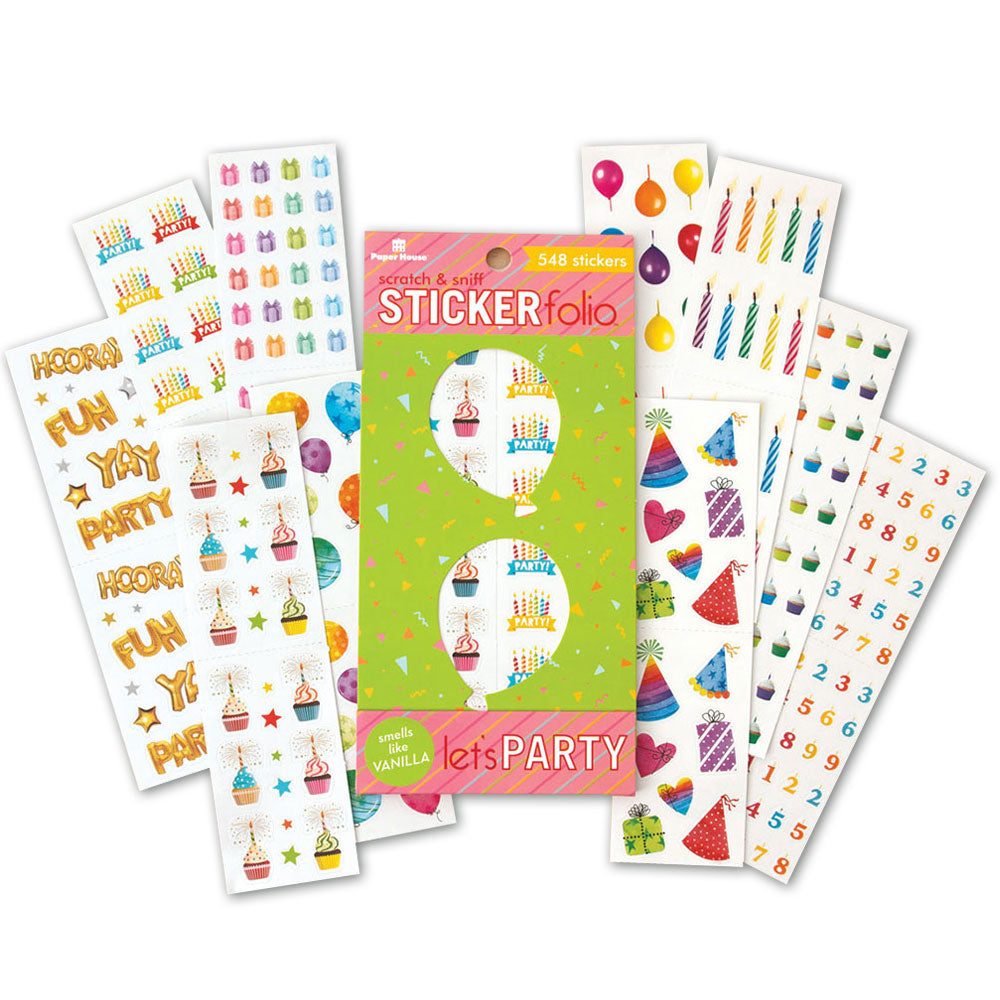 Let's Party Scratch & Sniff Sticker Folio