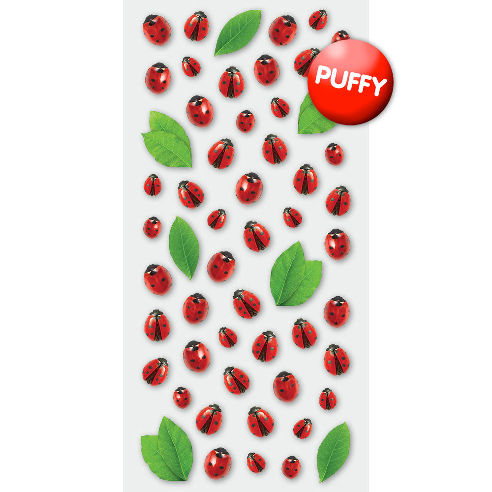 Ladybugs Puffy Stickers