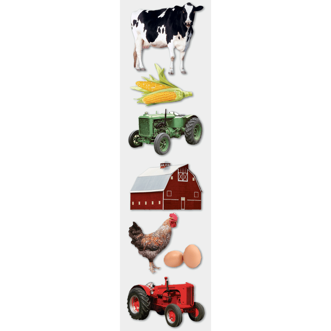 Farm 3-D Stickers
