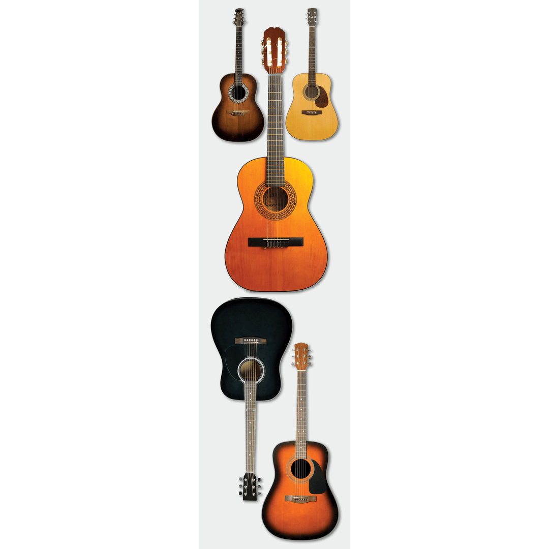 Acoustic Guitars 3-D Stickers