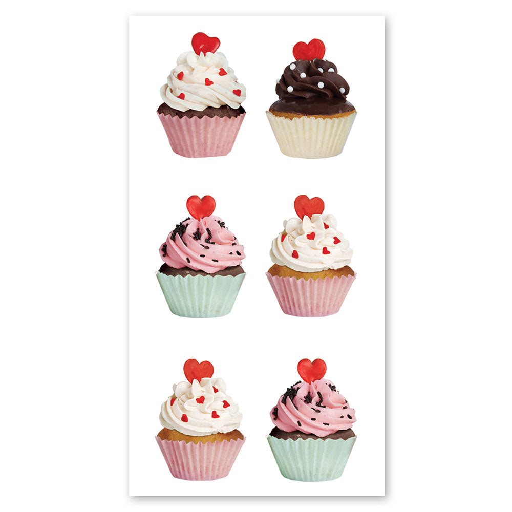 Valentine Cupcakes Stickers