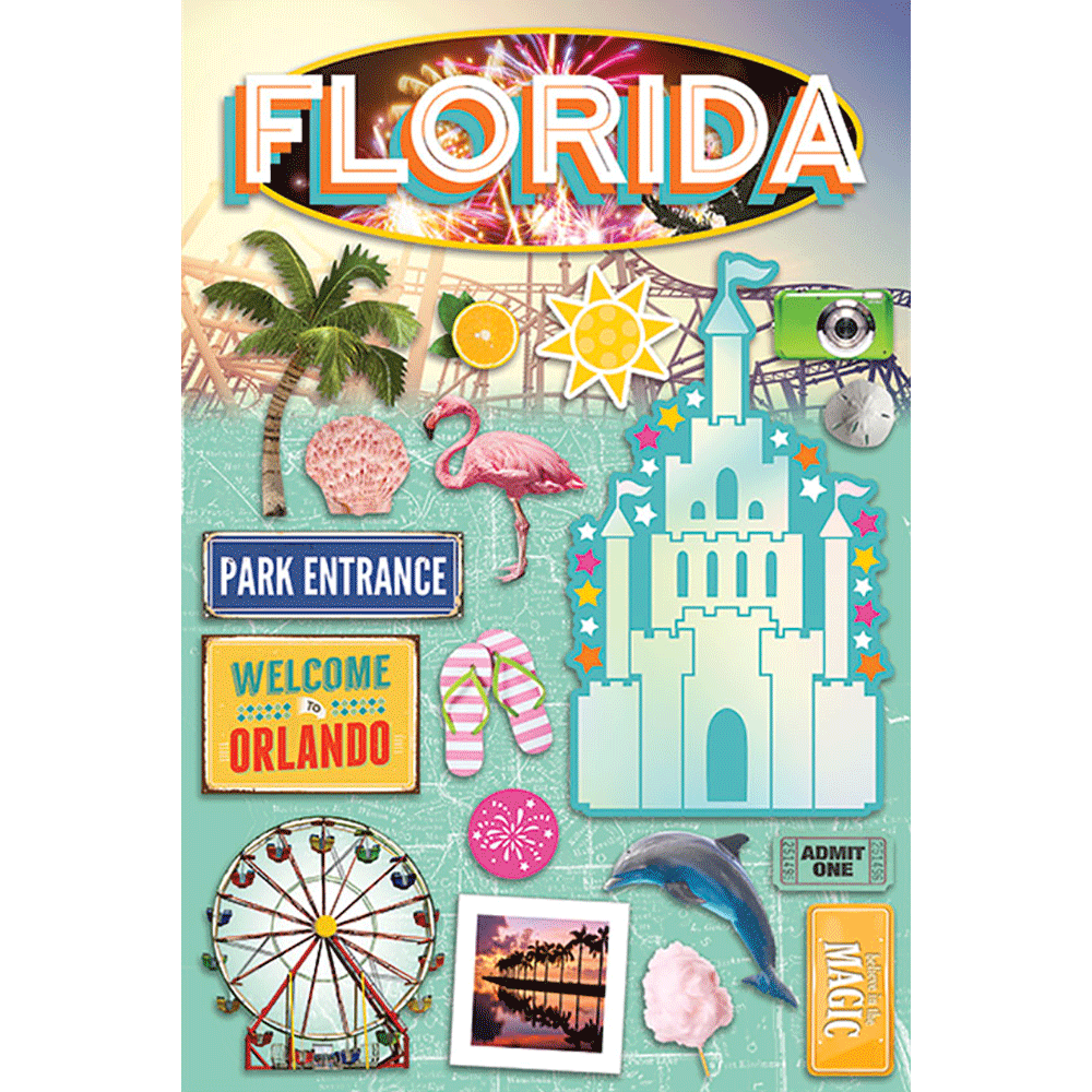 Florida Magic Dimensional Stickers