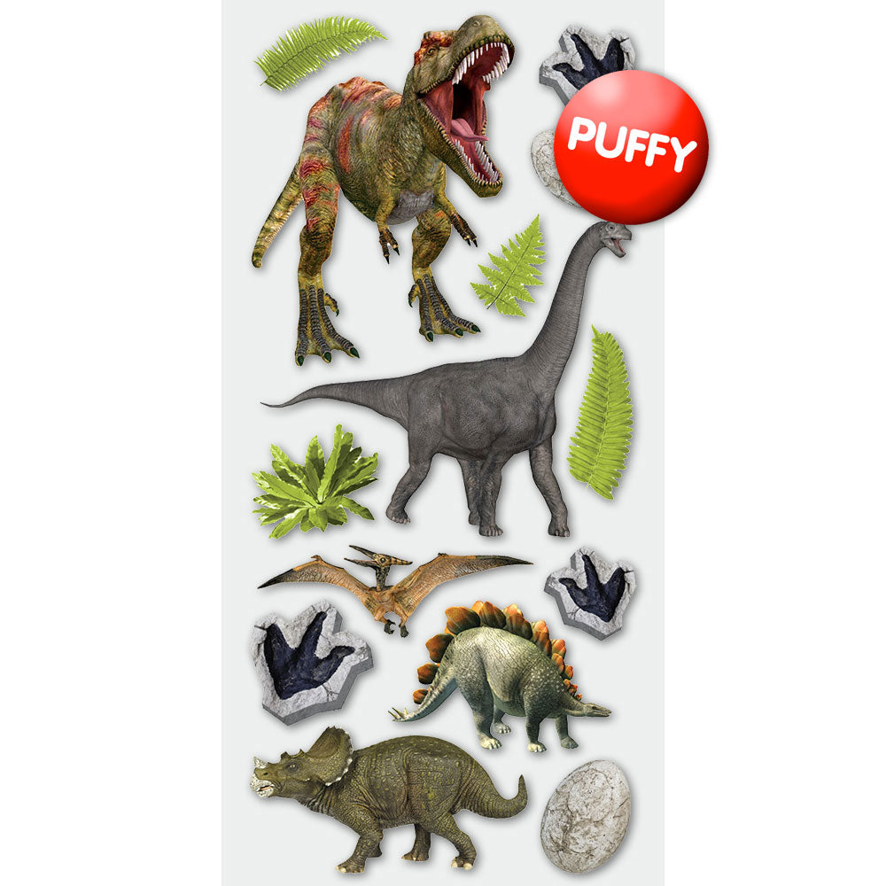 Dinosaurs Puffy Stickers