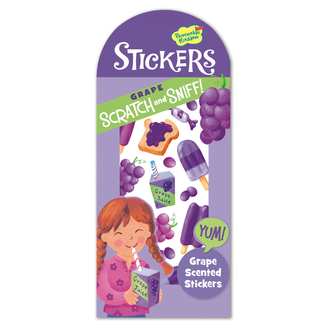 Grape Scratch & Sniff Stickers