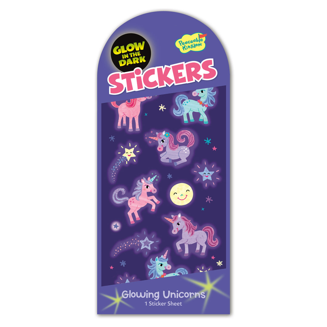 Unicorns Glow-In-The-Dark Stickers