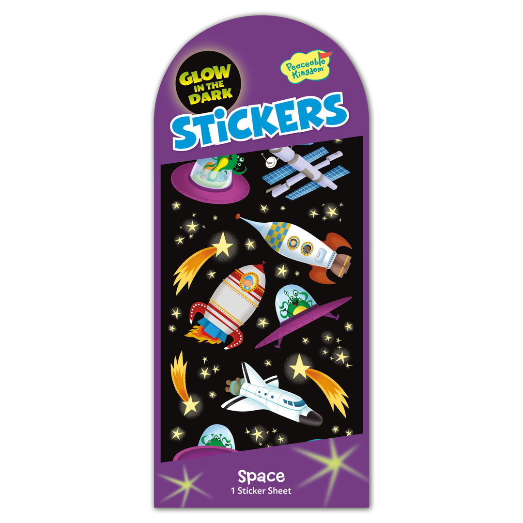 Space Glow-In-The-Dark Stickers