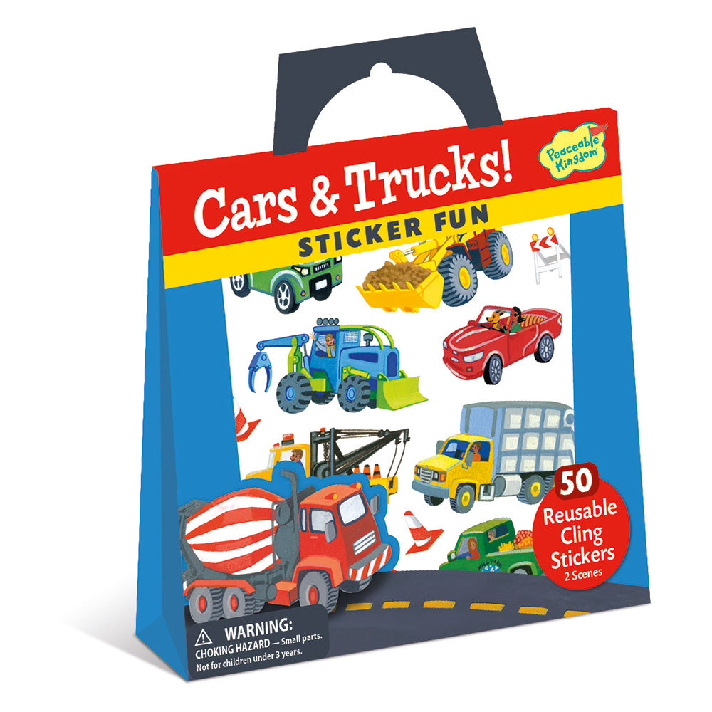 Cars & Trucks Sticker Activity Tote