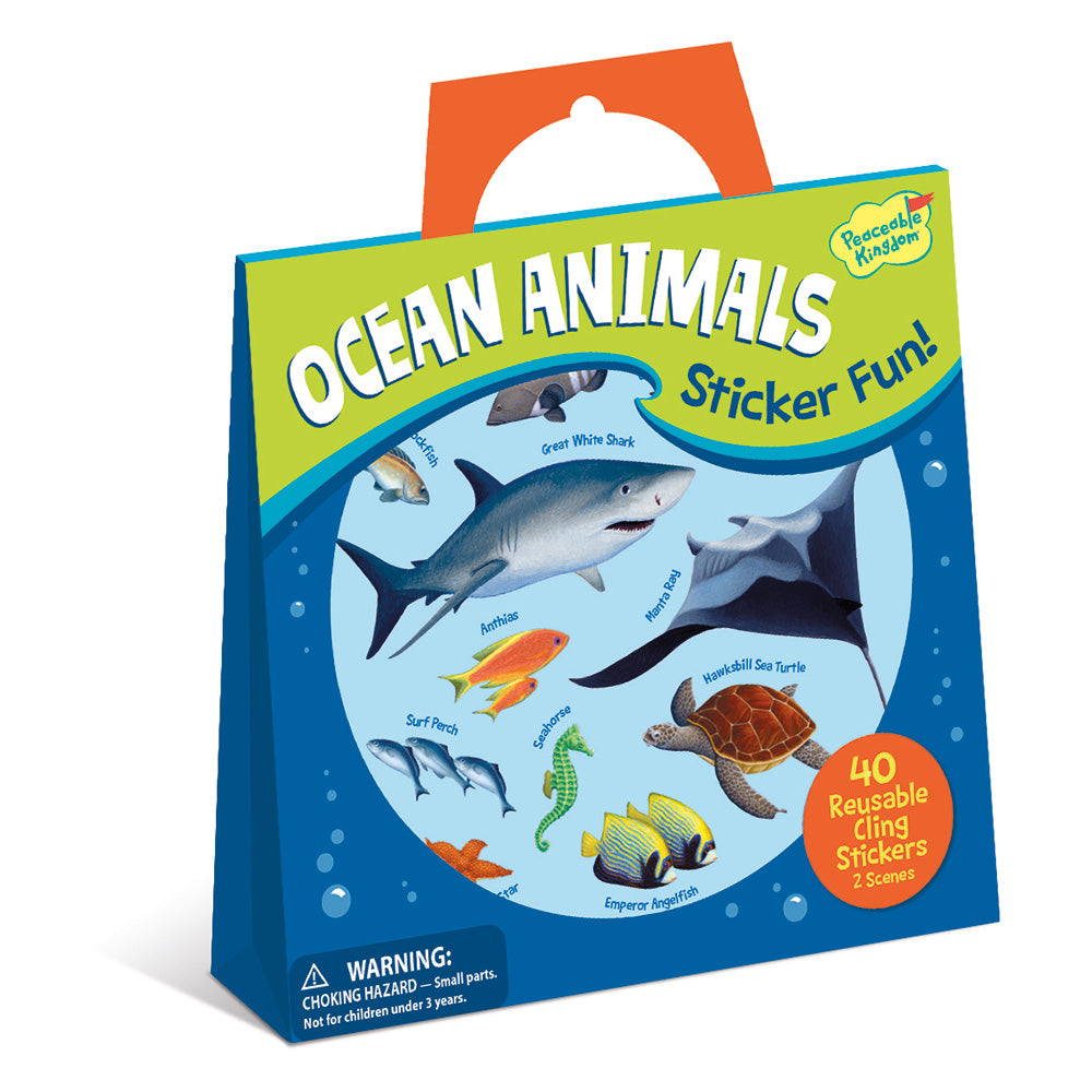 Ocean Animals Sticker Activity Tote