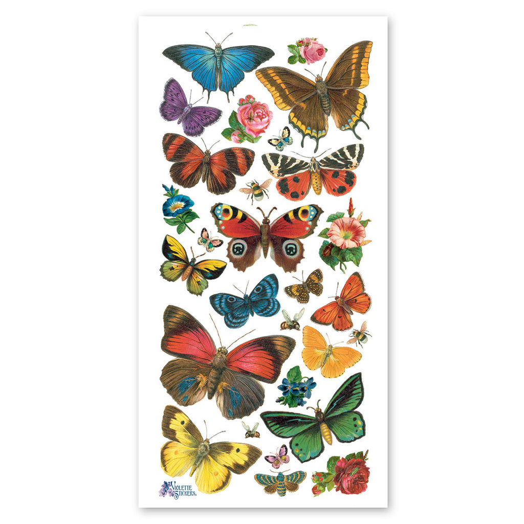 Clear Vinyl Eastern Swallowtail Butterfly stickers 2 pk. —mini cards  Bridgette Jones Nature Prints-Bridgette Jones Nature Prints