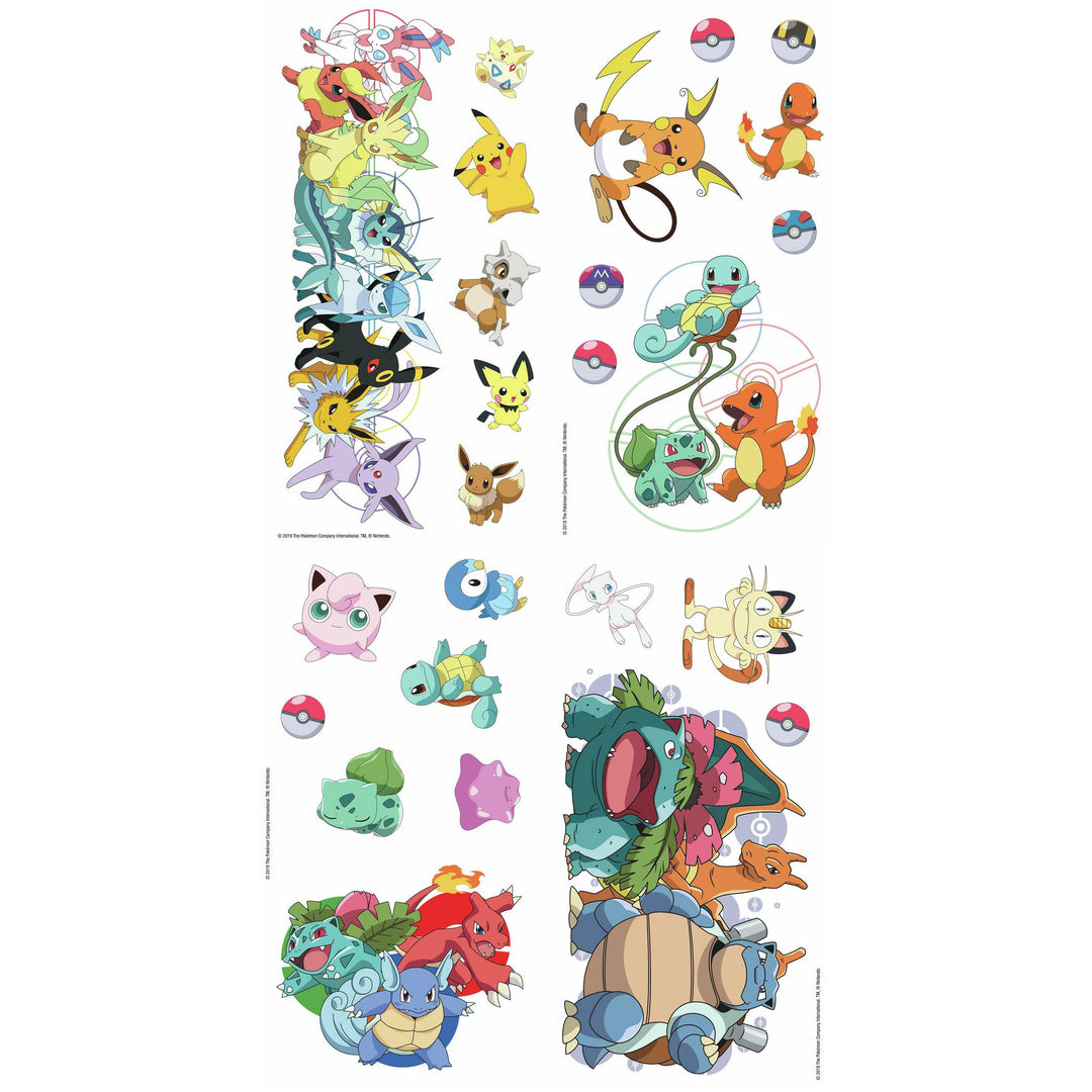 Pokemon Favorite Characters Wall Decals