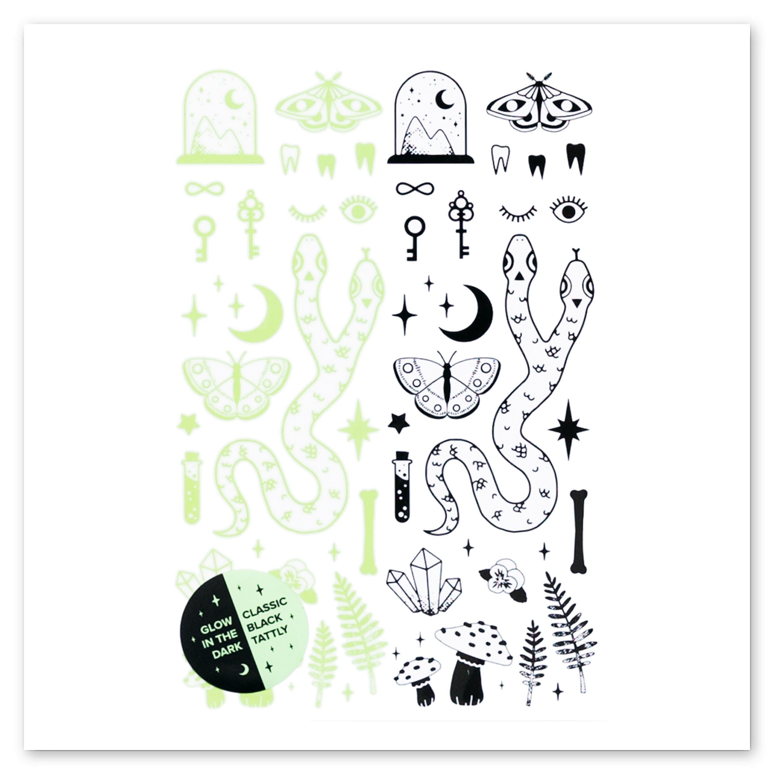 Tattly The Curiosities Temporary Tattoos