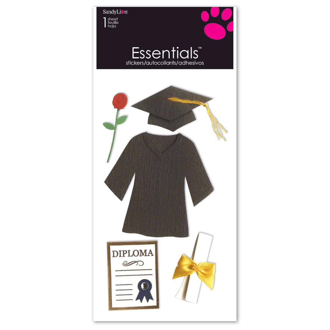 Graduation Essentials Dimensional Stickers