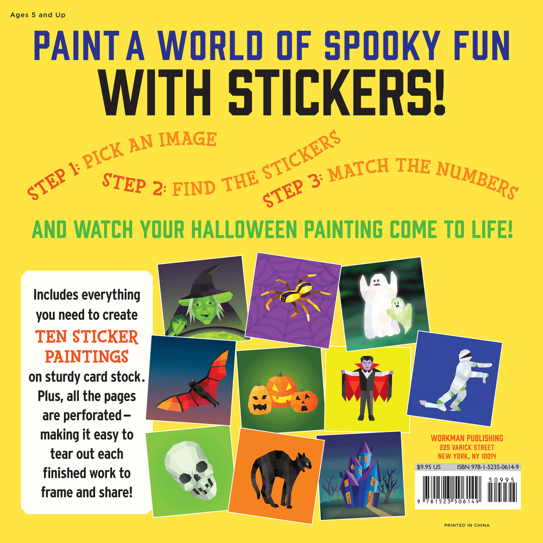 Halloween Paint By Sticker Book