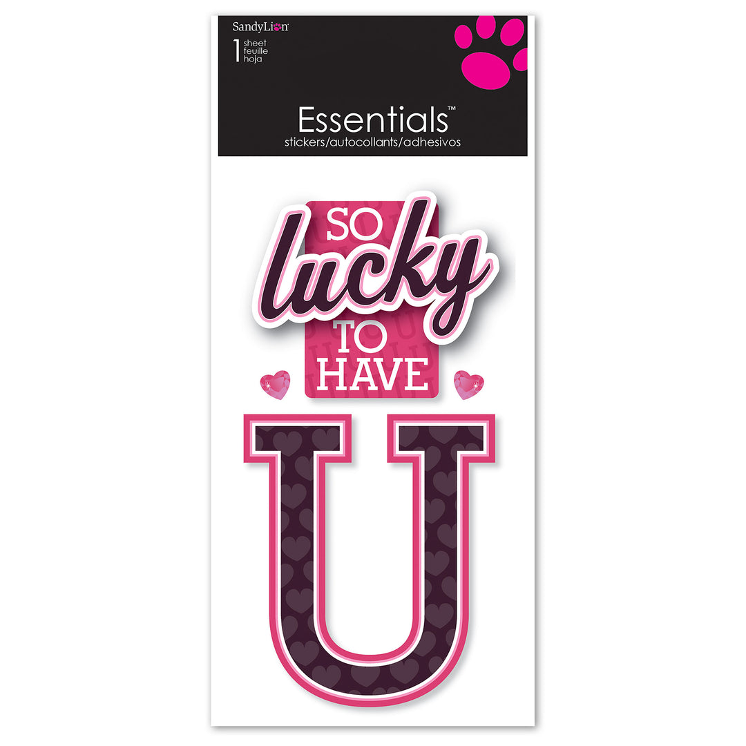 So Lucky To Have U Essentials Dimensional Stickers