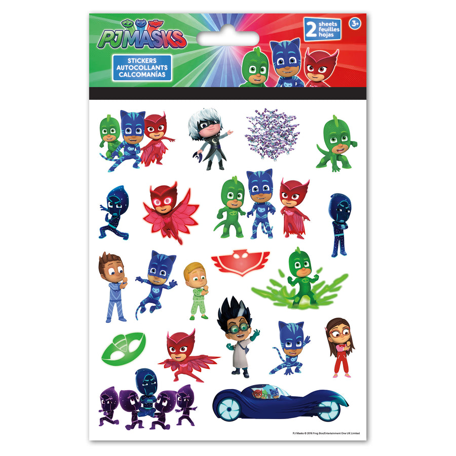 Pj Masks Stickers (2 Sheets) – Sticker Planet