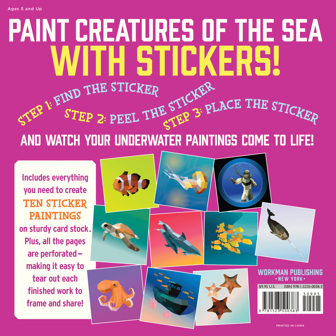 Under The Sea Paint By Sticker Book