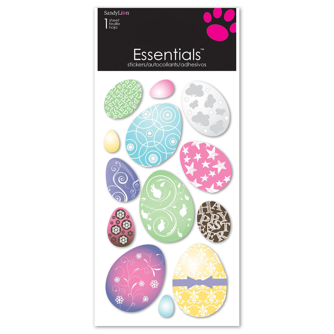 Easter Eggs Essentials Dimensional Stickers