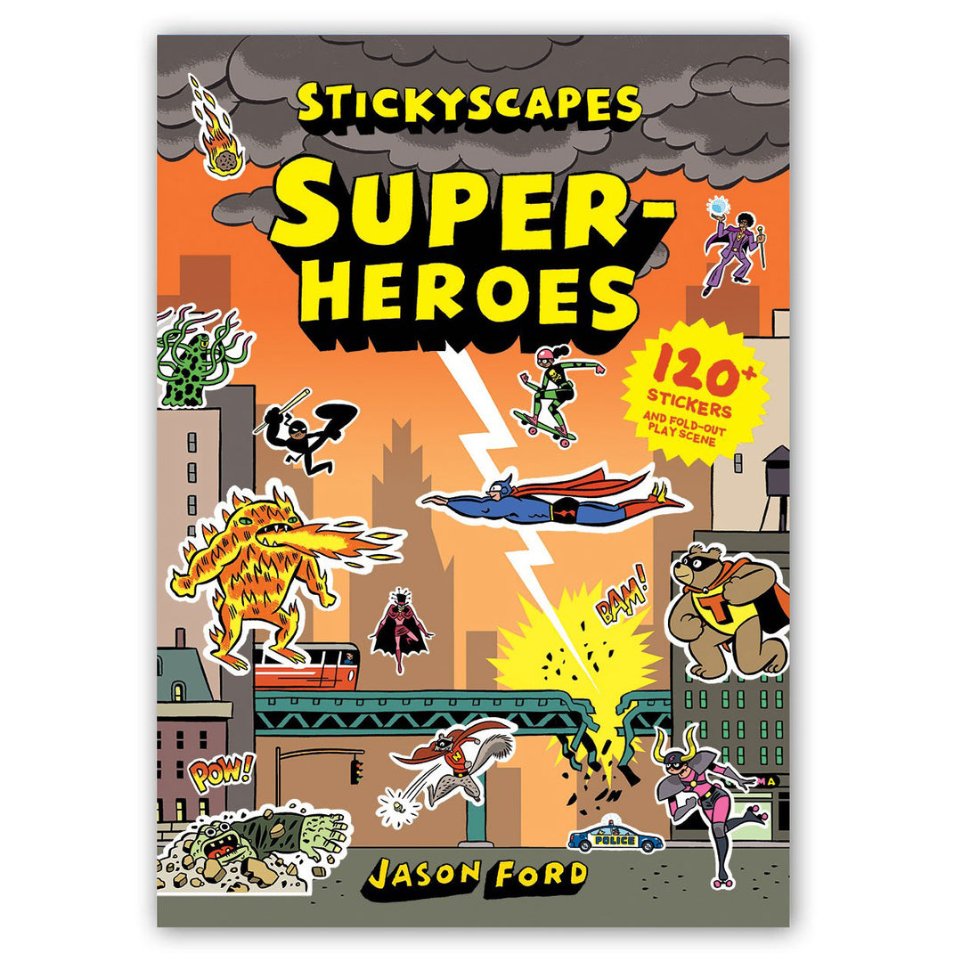 Superheroes Stickyscapes Book