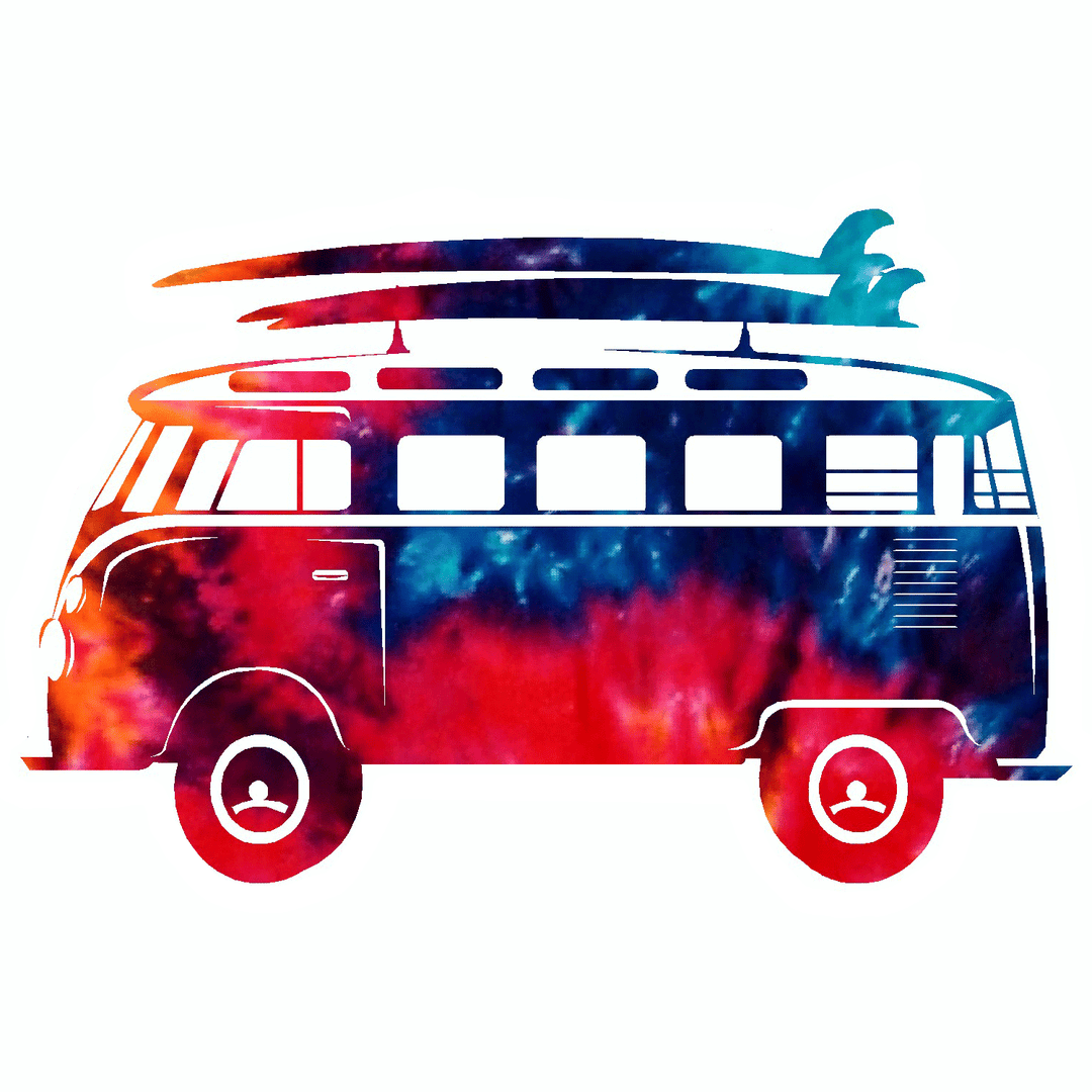 Tie-Dyed Van Decal