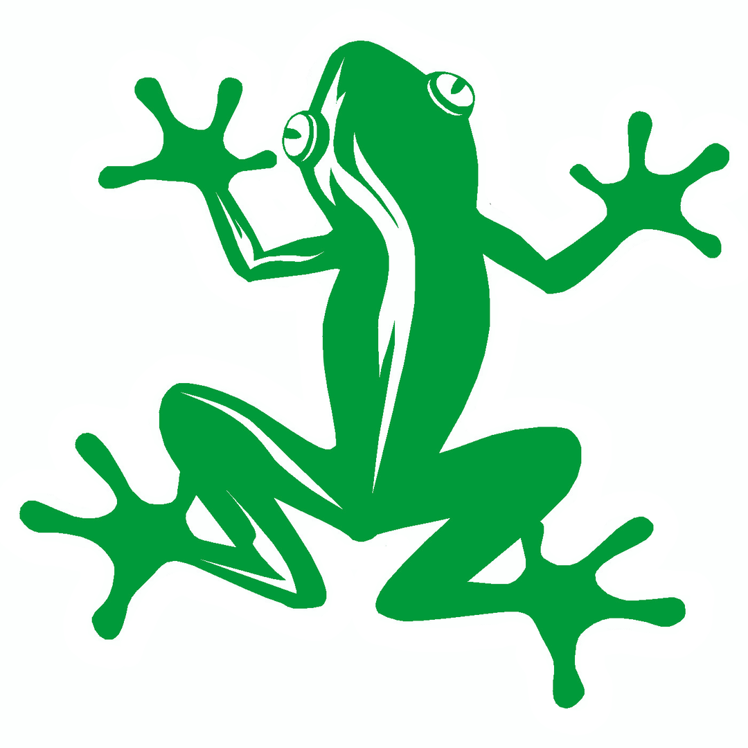 Green Frog Decal