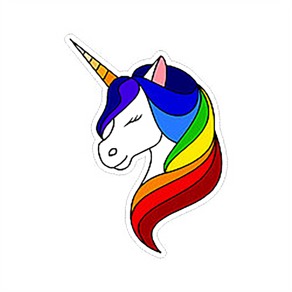 Rainbow Unicorn Decal