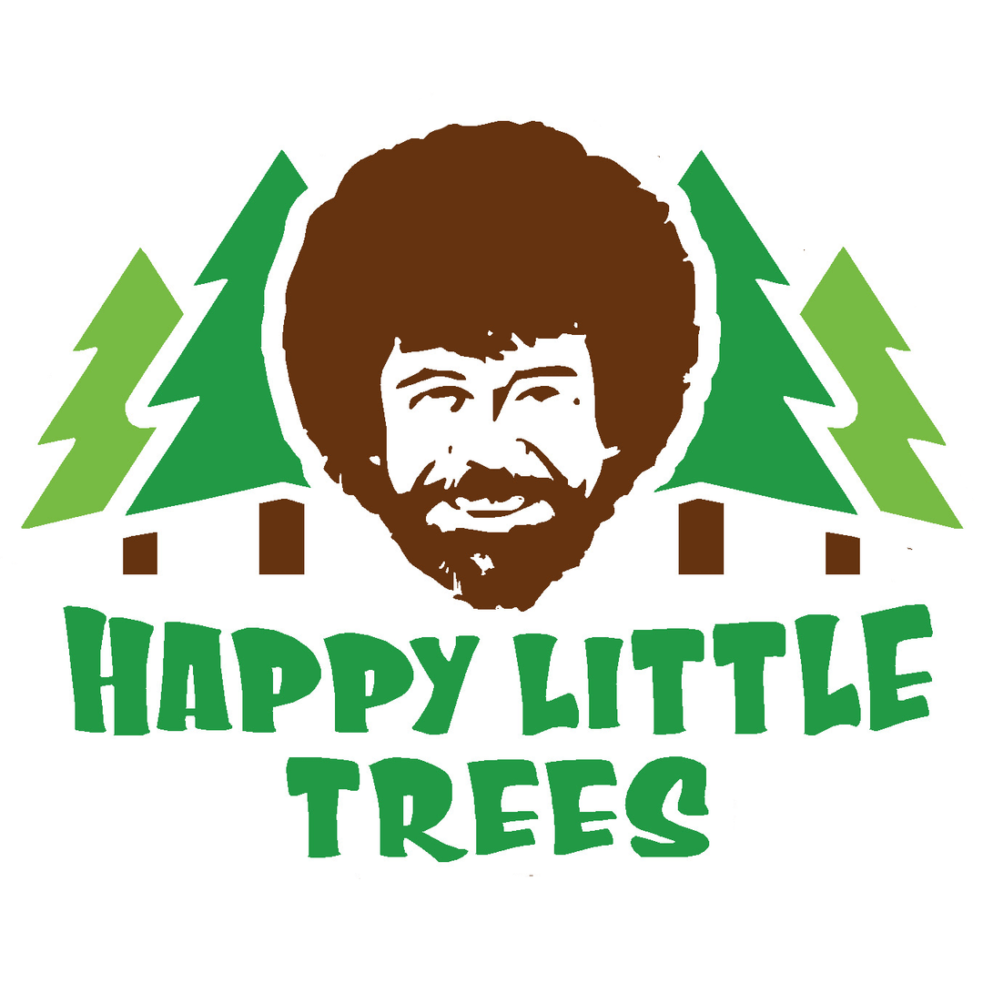 Bob Ross Trees Vinyl Sticker Decal