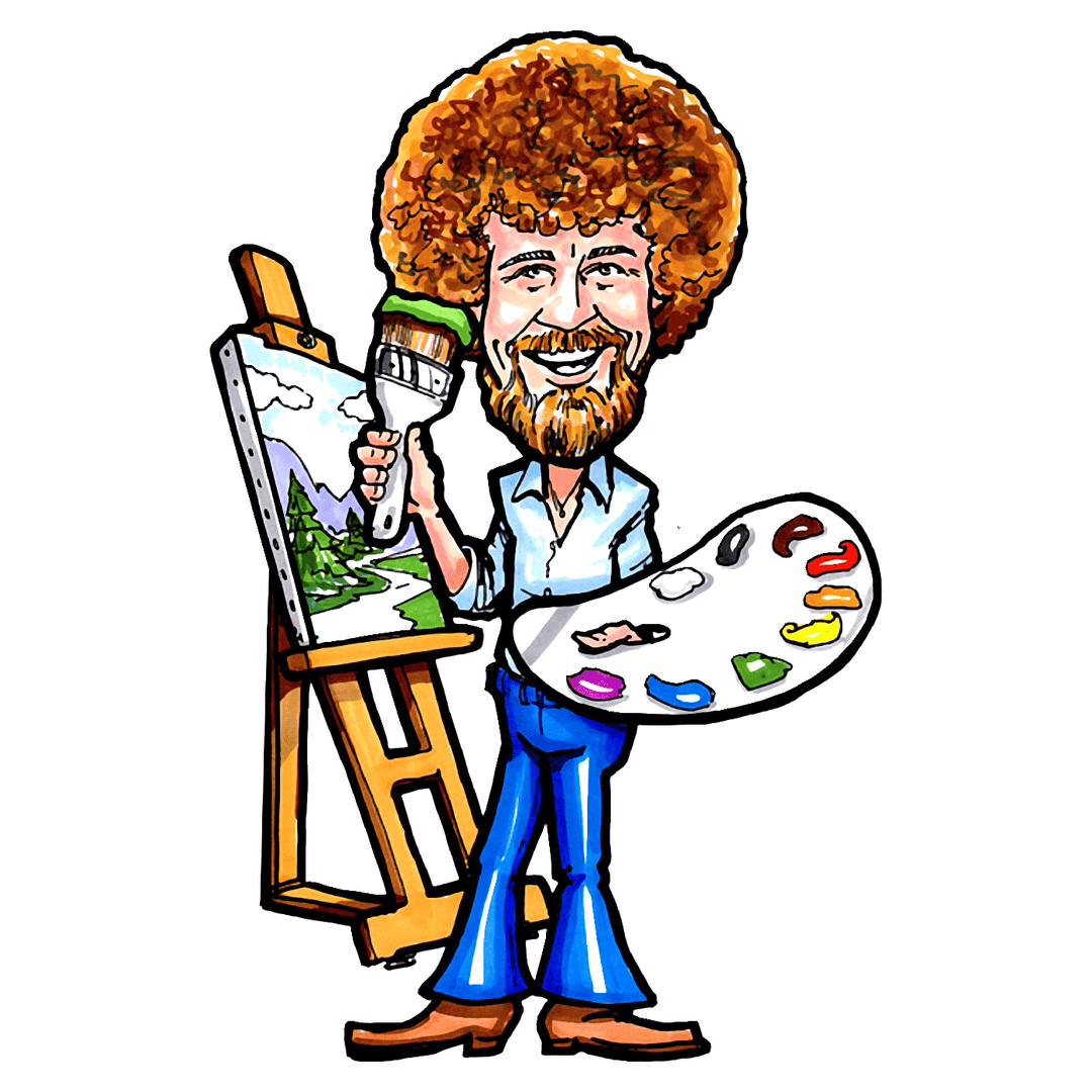 Bob Ross Vinyl Sticker Decal