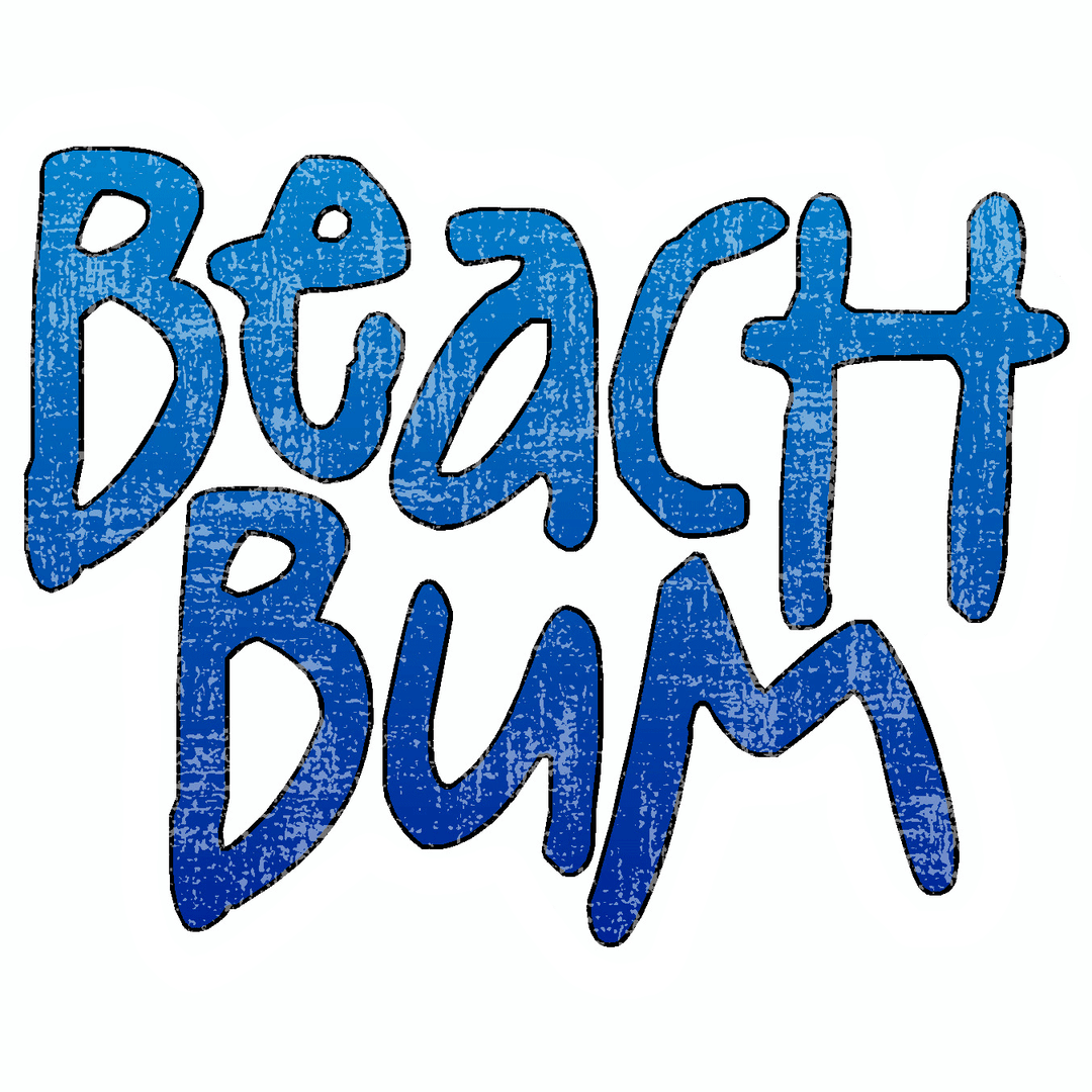 Beach Bum Vinyl Sticker Decal