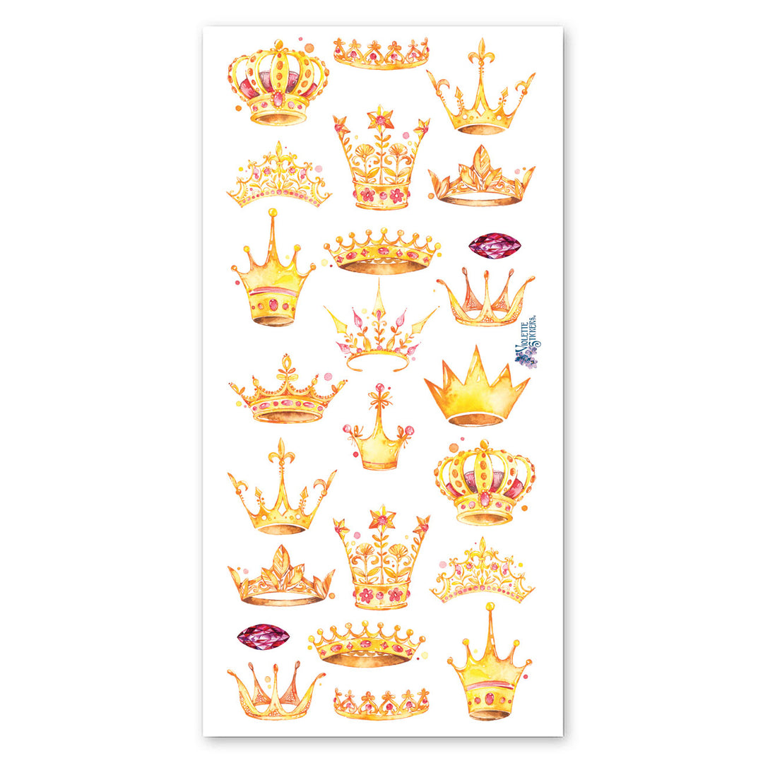 Foil Crowns Stickers