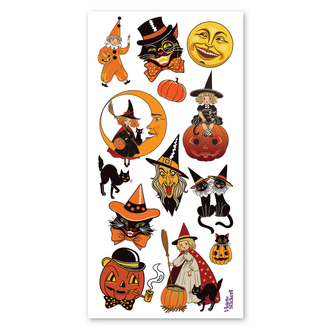 Retro Halloween Stickers