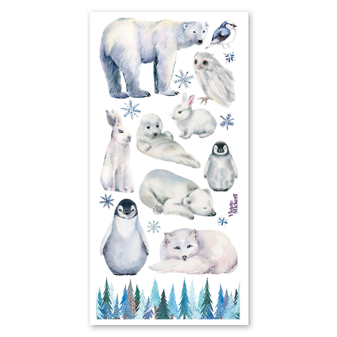Snow Animals Stickers