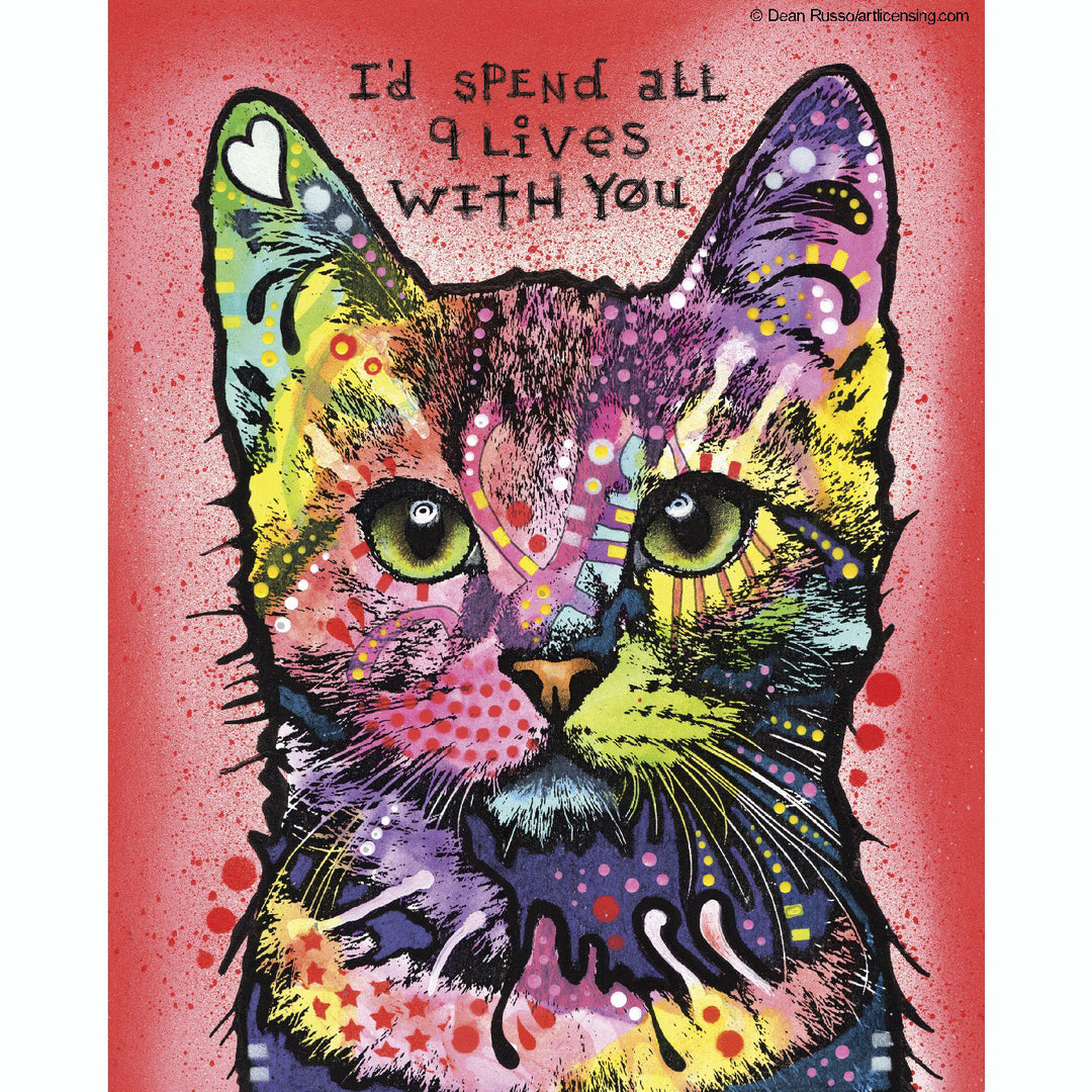 Colorful Cat Vinyl Sticker Decal