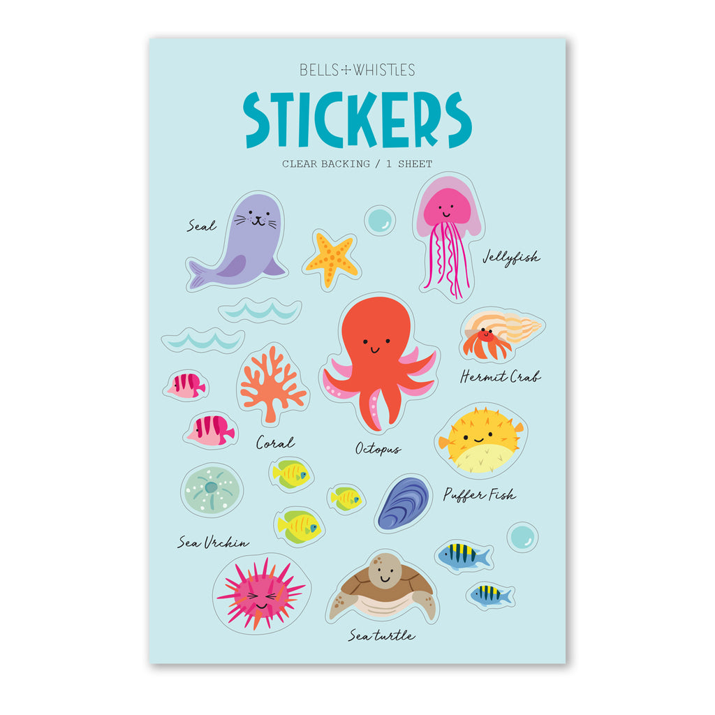 Ocean Animal Stickers, Stickers Sea Turtles, Sea Animals Stickers