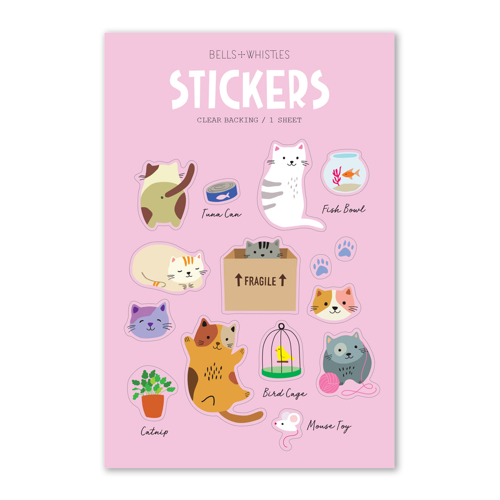 Micro Cats Fuzzy Stickers – Sticker Planet