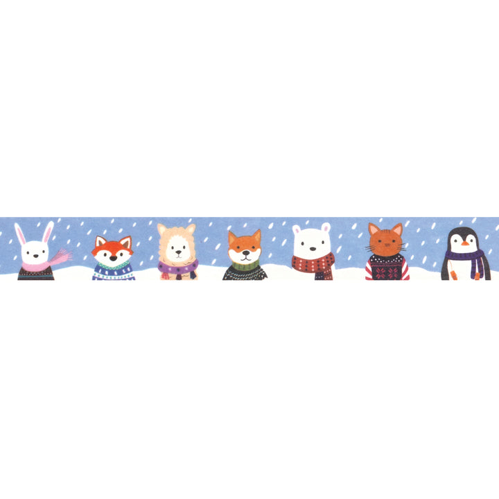 Animals in Snow Washi Tape