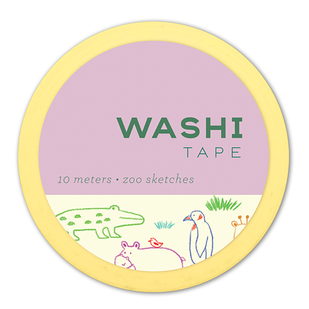 Zoo Sketches Washi Tape