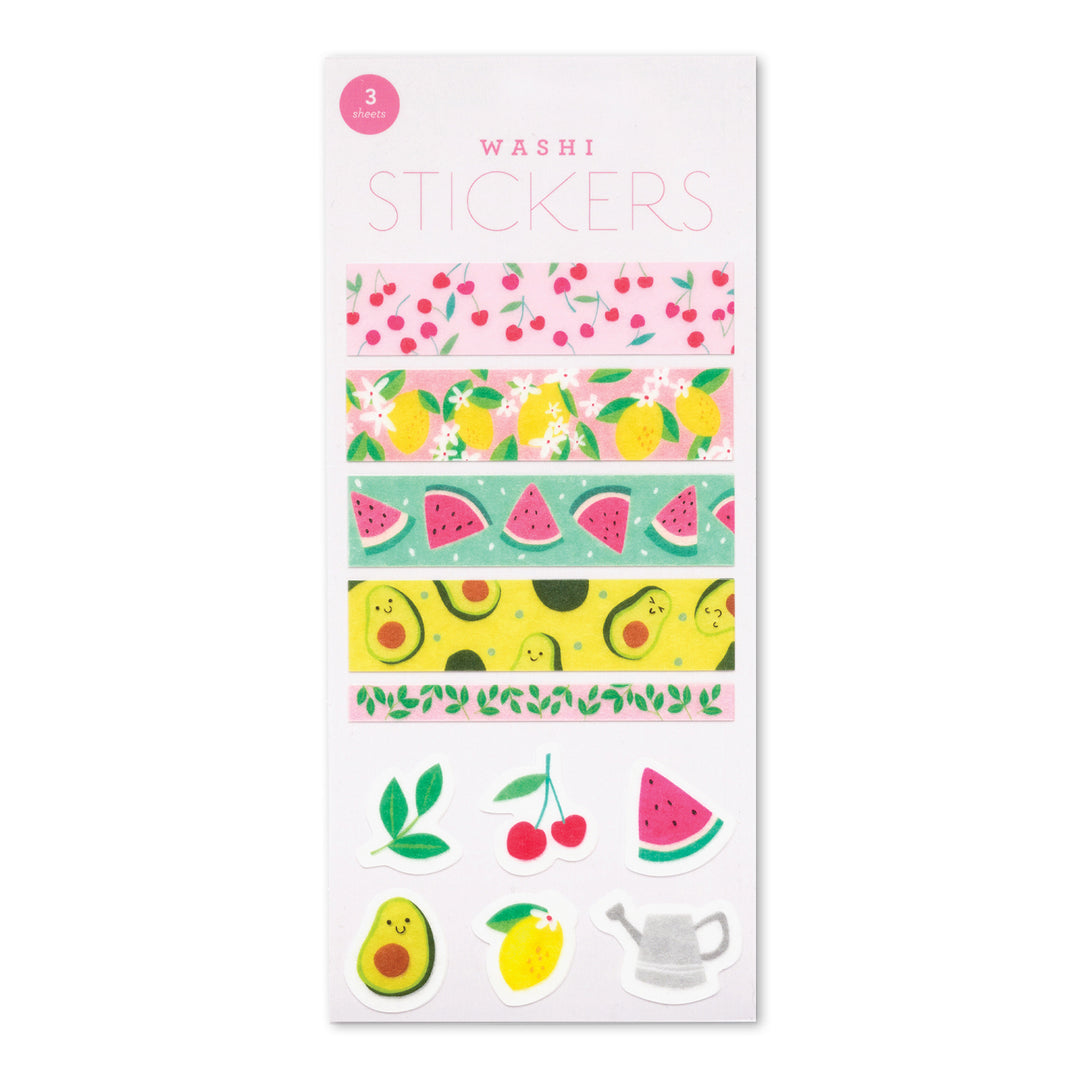 Summer Fruits Washi Stickers (3 sheets)