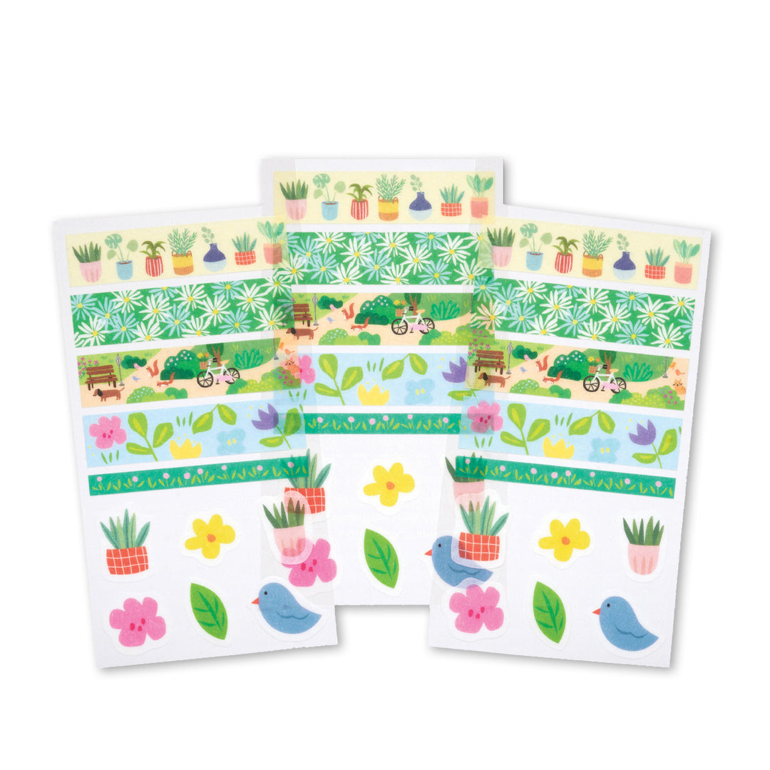 Floral & Garden Washi Stickers (3 sheets)
