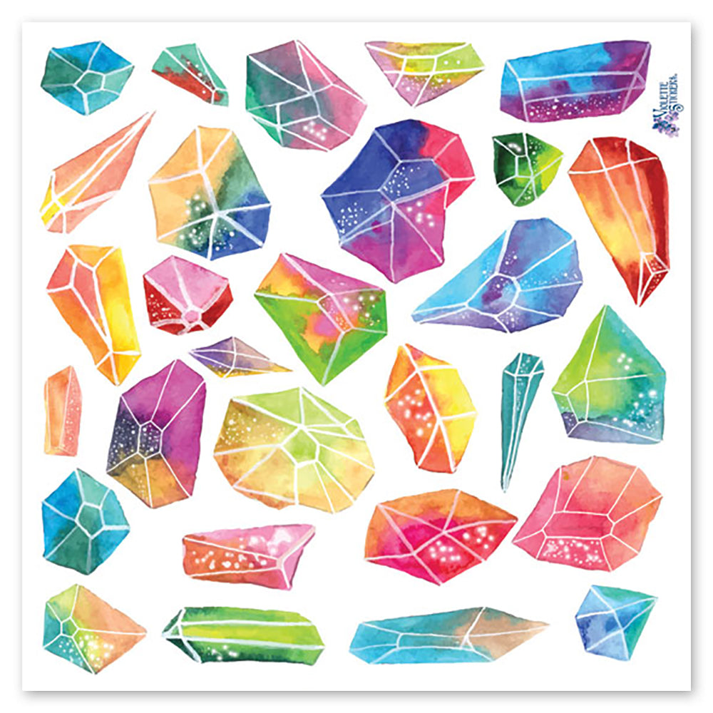Transparent Stone Sticker Gemstones Stickers – Sticker Planet