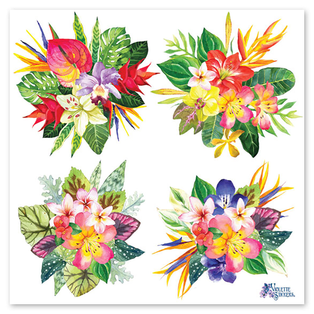 Hawaiian Bouquets Stickers