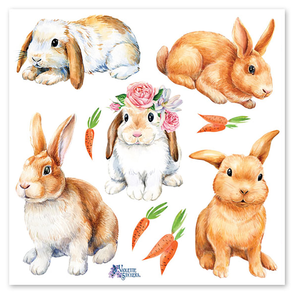 Real Bunnies Stickers