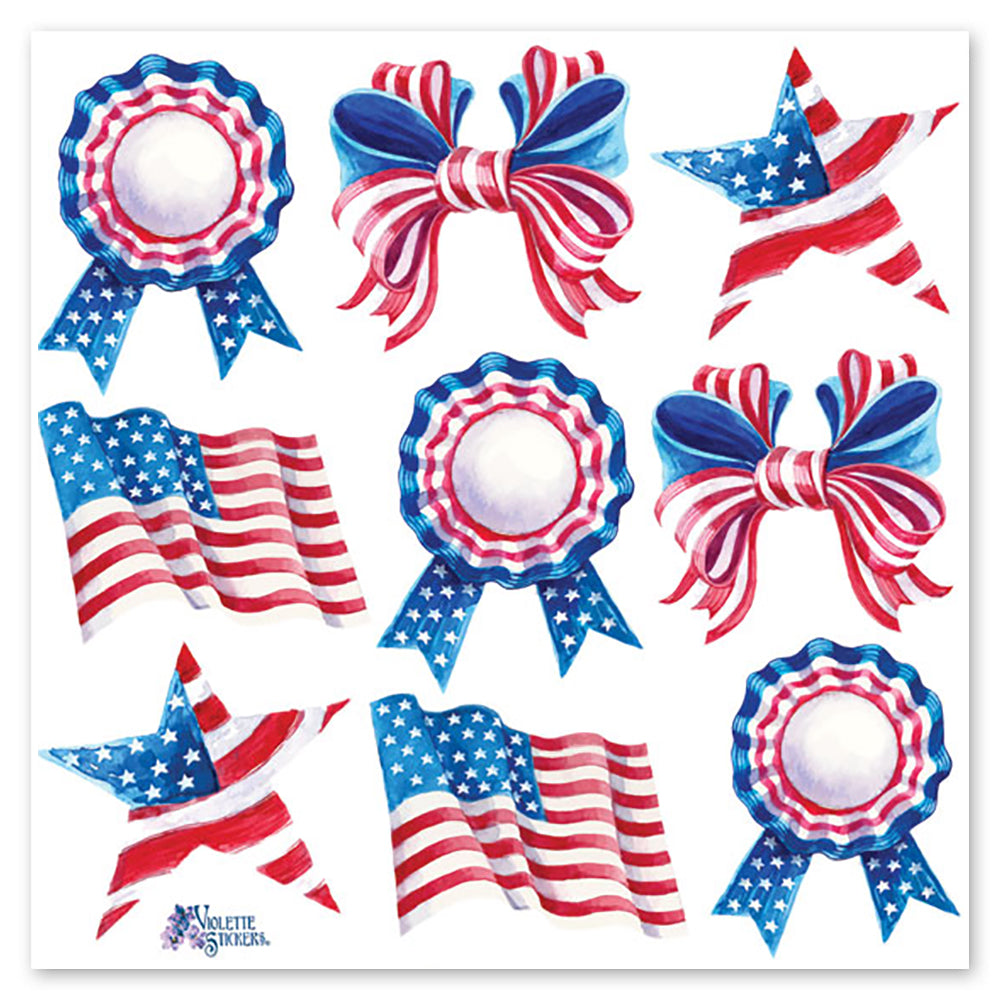 July Fourth Stickers