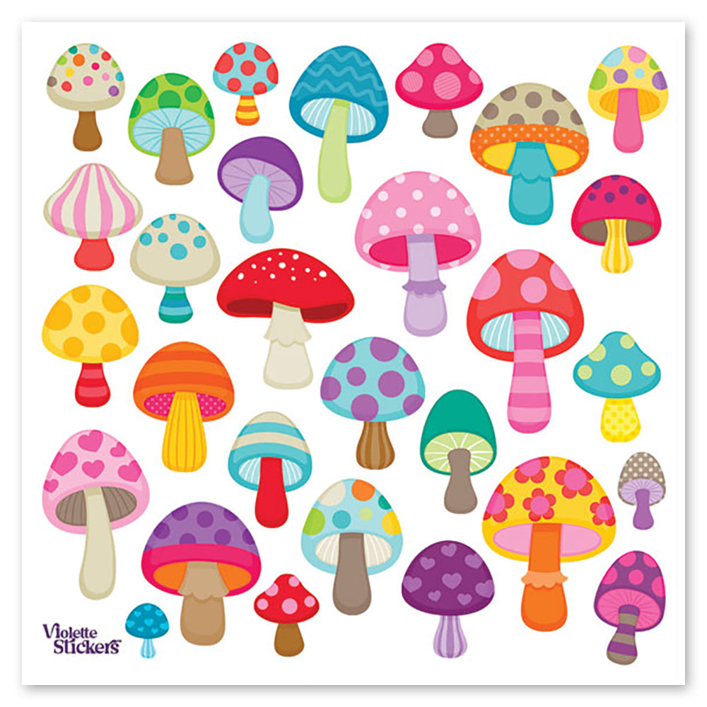 Mushroom Party Stickers