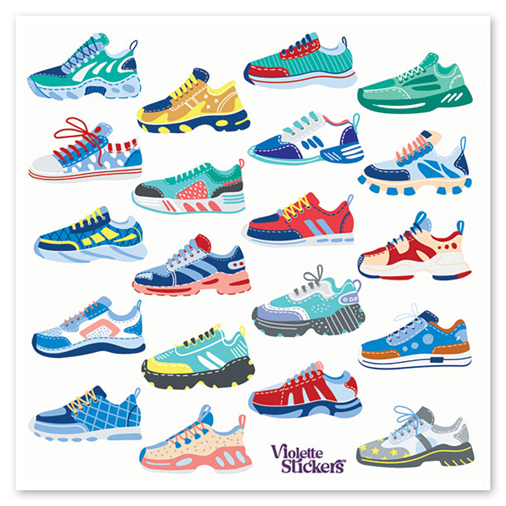 Shoes Rack Sticker Running Shoes Stickers – Sticker Planet