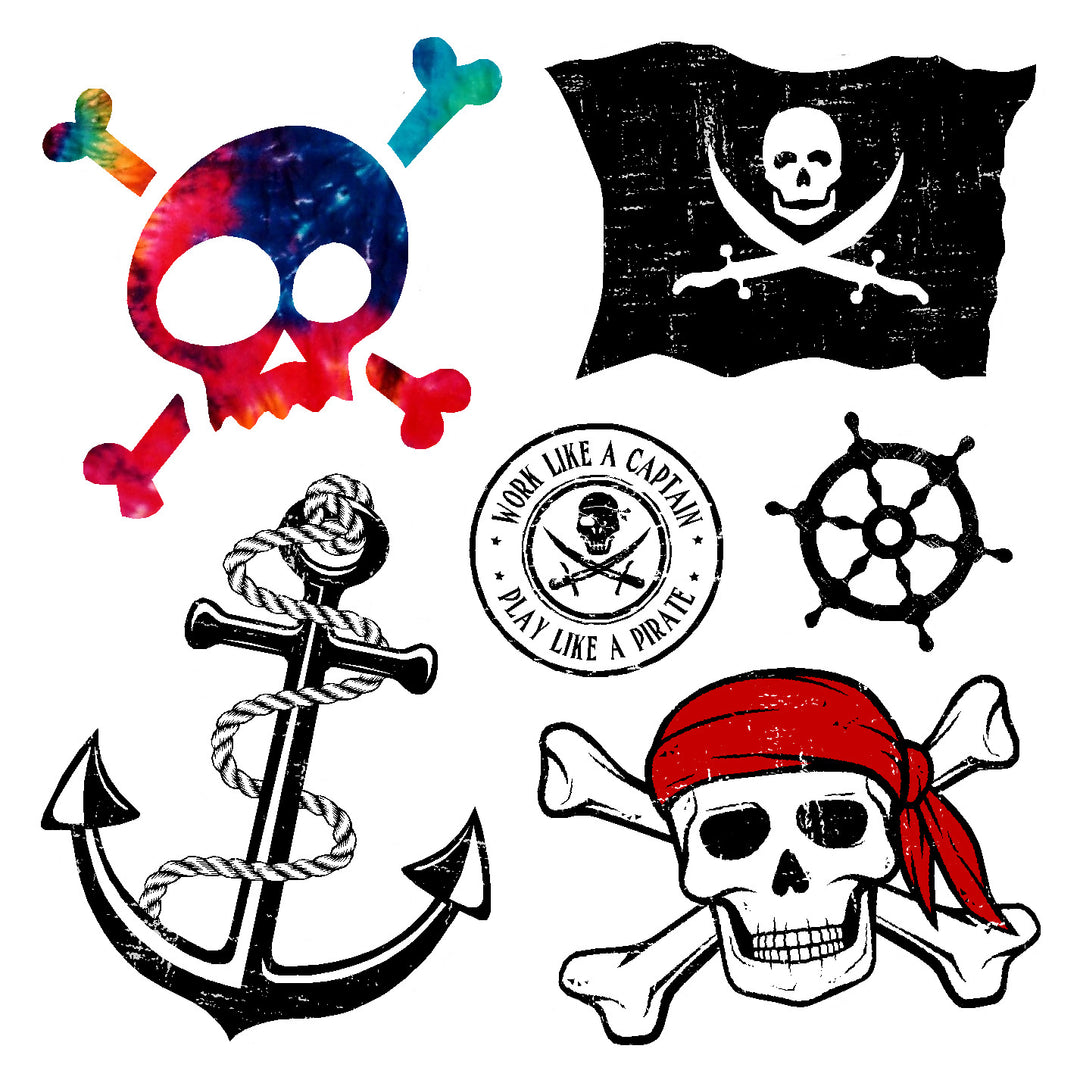 Pirates Vinyl Sticker Decal Set