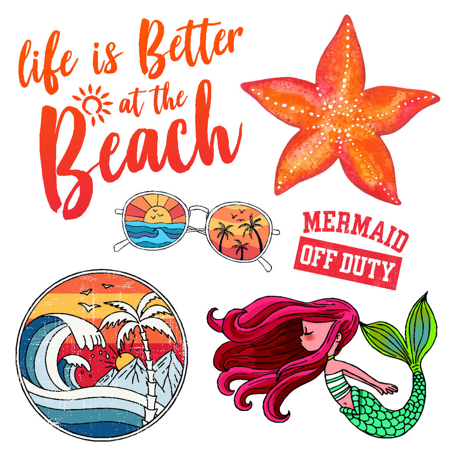 Beach Stickers & Seashell Stickers | Sticker Planet