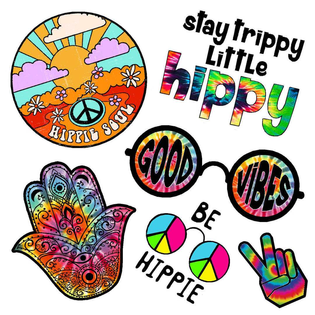 Hippie Soul Vinyl Sticker Decal Set